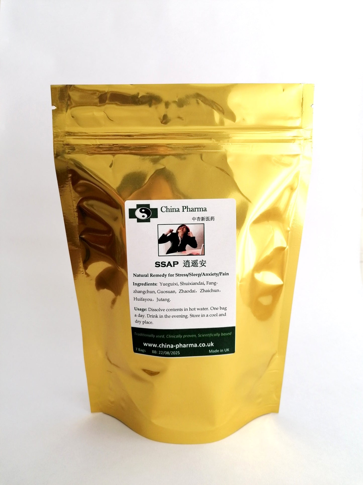 Remède à base de plantes SSAP pour le stress, le sommeil, l'anxiété, la douleur